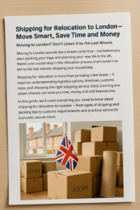 Relocation Shipping to London – How to Move Smart, Efficiently, and Cost-Effectively